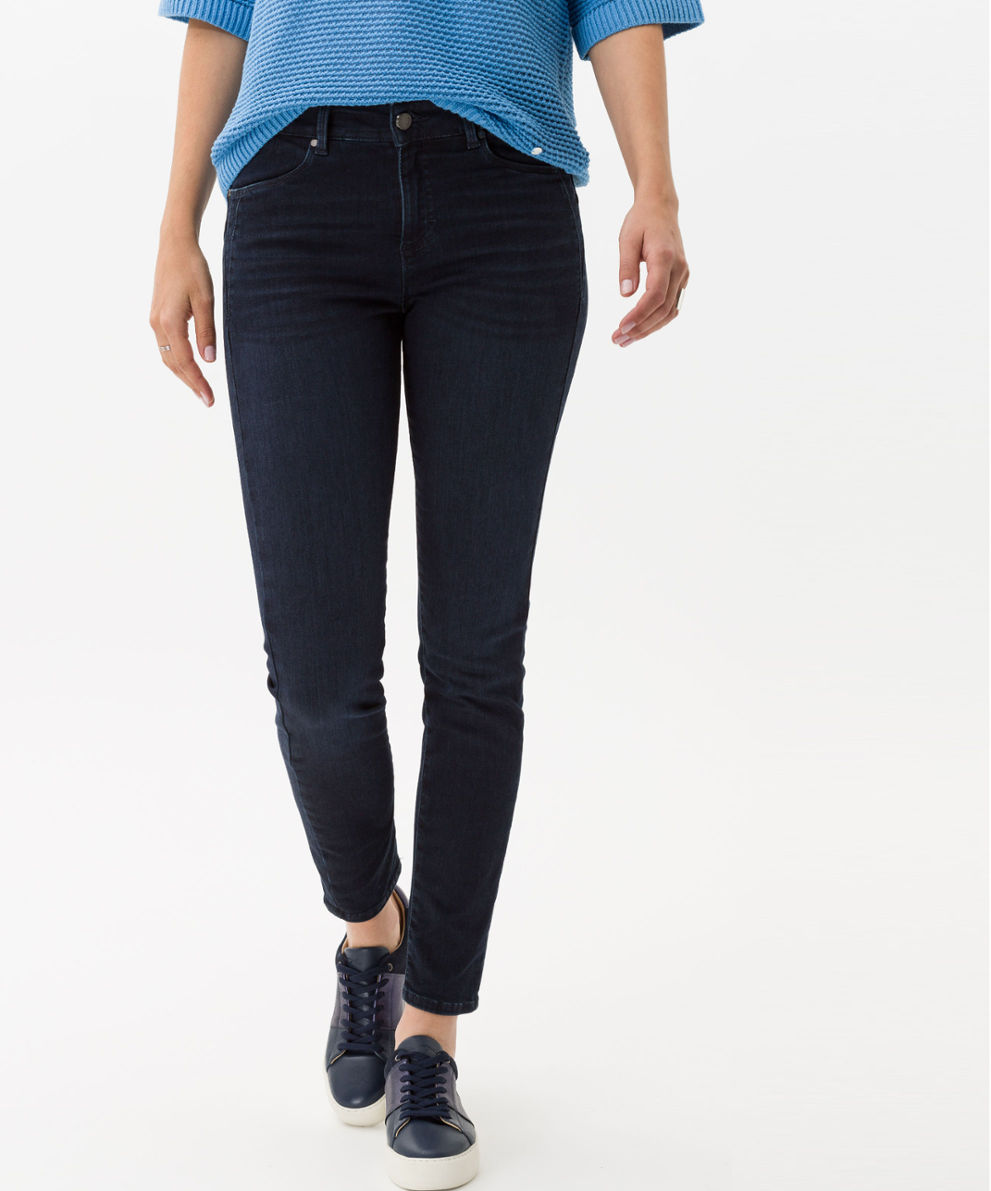 Damen Jeans Style ANA used dark blue SKINNY