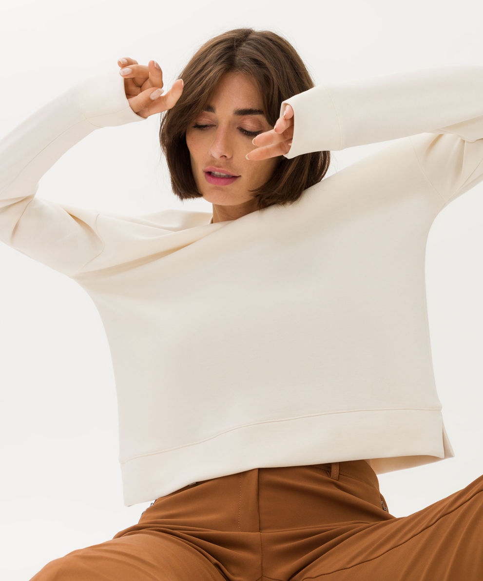 Women white Style | Knitwear BO Sweatshirts off