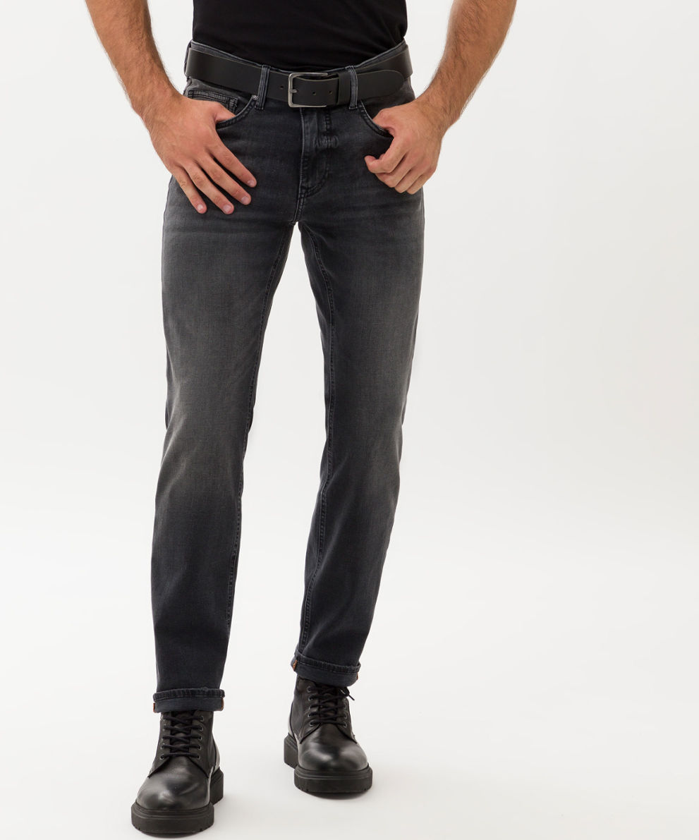 CHRIS BRAX! black SLIM Men Style worn Jeans at ➜