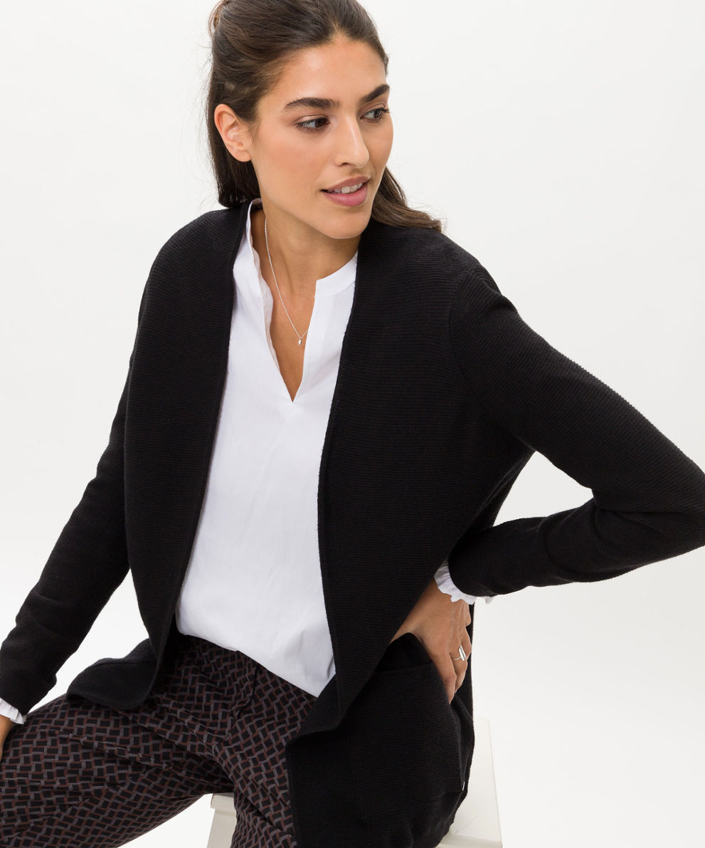 Women Knitwear | ANIQUE Sweatshirts Style black