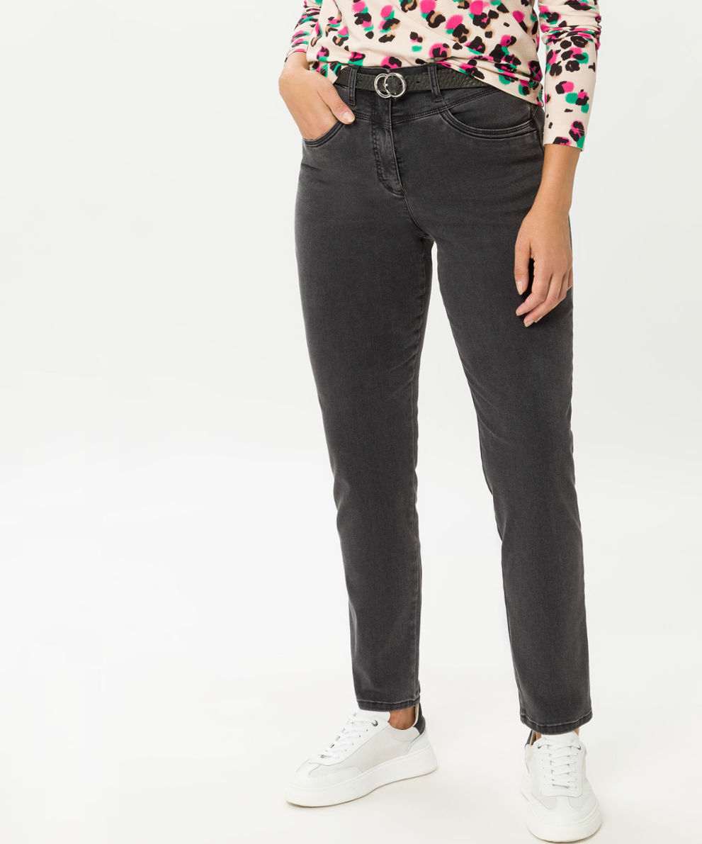 Damen Jeans CAREN Style anthra COMFORT NEW PLUS