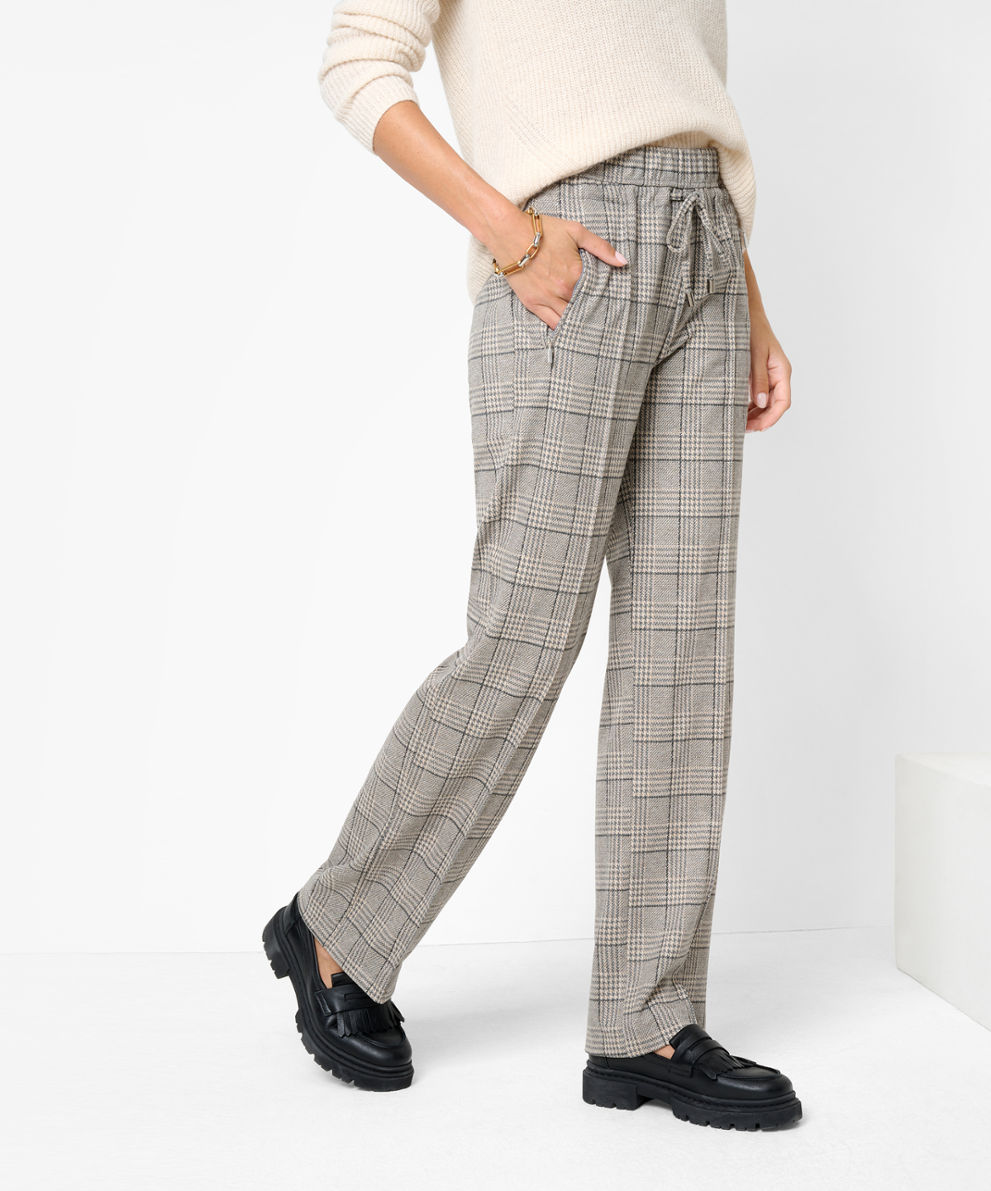 Damen Hosen Style PEGGY FLARED ecru/grey SLIM