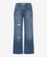 Used destroyed blue,Women,Jeans,RELAXED,Style MAINE S,Stand-alone front view