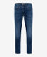Dark blue used,Men,Jeans,SLIM,Style CHRIS,Stand-alone front view