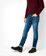 Green indigo used,Men,Jeans,SLIM,Style CHRIS,Front view