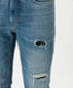 Destroy and repair blue,Men,Jeans,SLIM,Style CHRIS,Detail 2