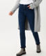 Used dark blue,Women,Jeans,SLIM,Style MARY,Front view