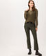 Clean dark olive,Women,Jeans,STRAIGHT,Style MARON,Outfit view