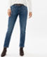 Used regular blue,Women,Jeans,RELAXED,Style MERRIT,Front view