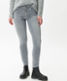 Metallic silver galloon,Women,Jeans,SKINNY,Style ANA,Front view