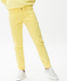 Cool yellow,Women,Pants,RELAXED,Style MERRIT,Front view