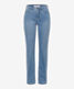 Used light blue,Women,Jeans,FEMININE,Style CAROLA,Stand-alone front view