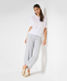 Grey melange,Women,Pants,RELAXED,Style MAINE S,Outfit view
