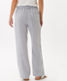 Grey melange,Women,Pants,RELAXED,Style FARINA,Rear view
