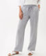 Grey melange,Women,Pants,RELAXED,Style FARINA,Front view