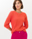 Orange,Women,Knitwear | Sweatshirts,Style LESLEY,Front view
