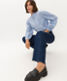 Clean dark blue,Women,Jeans,WIDE LEG,Style MAINE,Detail 1