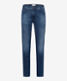 Worn blue used,Men,Jeans,SLIM,Style CHRIS,Stand-alone front view
