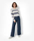 Clean dark blue,Women,Jeans,WIDE LEG,Style MAINE,Outfit view