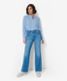 Used stone blue,Women,Jeans,WIDE LEG,Style MAINE,Outfit view