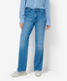 Used stone blue,Women,Jeans,WIDE LEG,Style MAINE,Front view