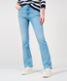 Used bleached blue,Women,Jeans,REGULAR BOOTCUT,Style MARY,Front view