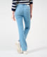 Used bleached blue,Women,Jeans,REGULAR BOOTCUT,Style MARY,Rear view