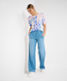 Used bleached blue,Women,Pants,WIDE LEG,Style MAINE,Outfit view
