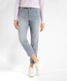 Used light grey,Women,Jeans,REGULAR,Style MARY S,Front view