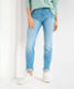 Used bleached blue,Women,Jeans,SLIM,Style SHAKIRA,Front view