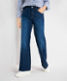 Used dark blue,Women,Jeans,WIDE LEG,Style MAINE,Front view