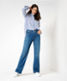 Used mid blue,Women,Jeans,WIDE LEG,Style MAINE,Outfit view