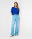 Used light blue,Women,Pants,WIDE LEG,Style MAINE,Outfit view