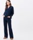Navy,Femme,Pantalons,RELAXED,Style FARINA,Vue tenue