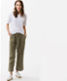 Khaki,Dames,Broeken,RELAXED,Style MAINE S,Outfitweergave