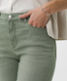 Used mint green,Dames,Jeans,FEMININE,Style CAROLA,Detail 2 