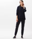 Navy,Femme,Pantalons,RELAXED,Style MEL S,Vue tenue