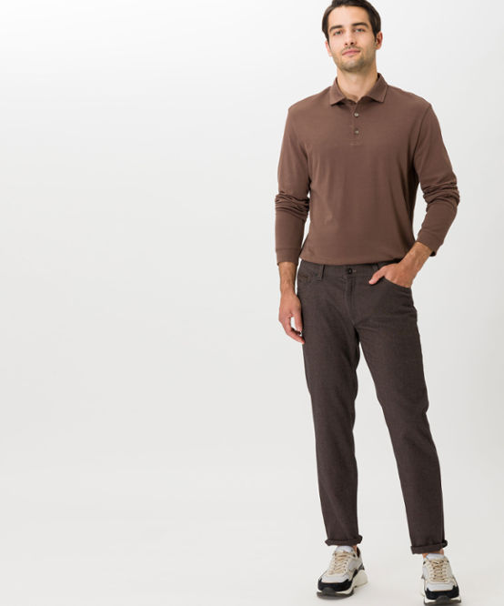 Fashion Trousers Five-Pocket Trousers Gardeur Five-Pocket Trousers grey brown casual look 