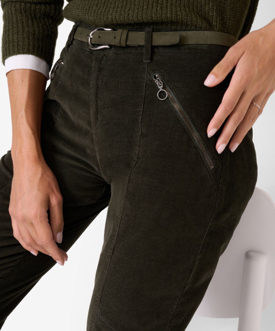 Women Pants Style olive MORRIS dark S RELAXED