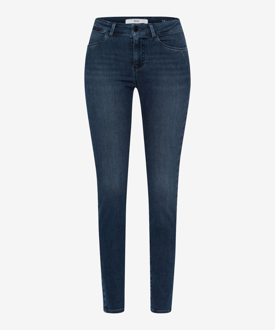 BRAX Dames Jeans Style ANA, Blauw, maat 48K