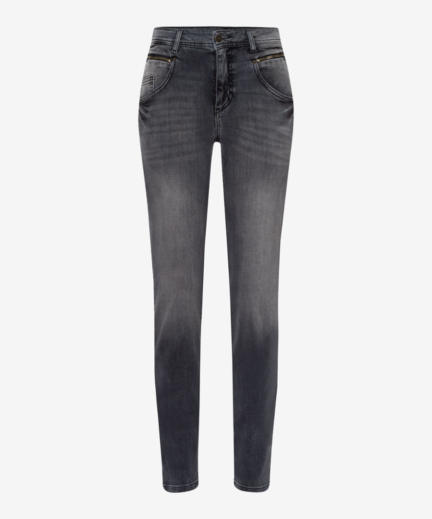 BRAX Dames Jeans Style SHAKIRA, Donkergrijs, maat 34K