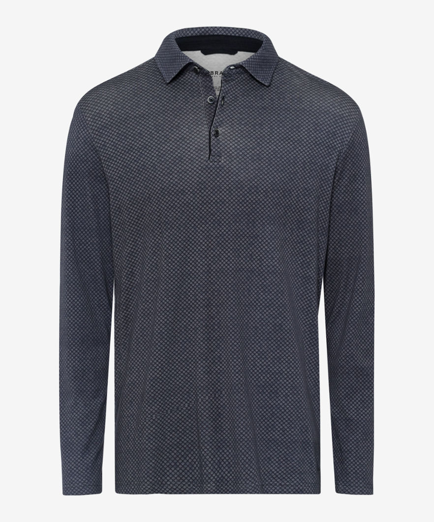 BRAX Heren Shirt Style PICO, blue minimal, maat S