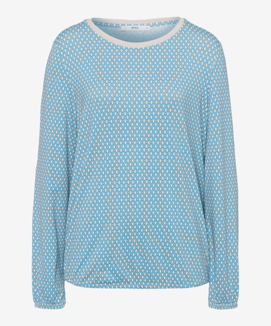 BRAX Dames Shirt Style CAREN, Lichtblauw, maat 48