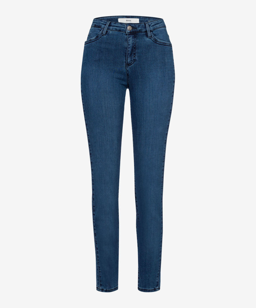 BRAX Dames Jeans Style SHAKIRA, Blauw, maat 40L