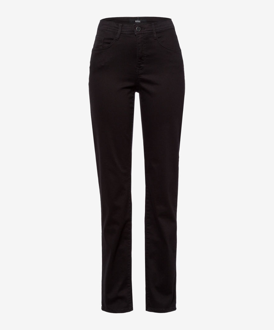 BRAX Dames Jeans Style CAROLA, Zwart, maat 44