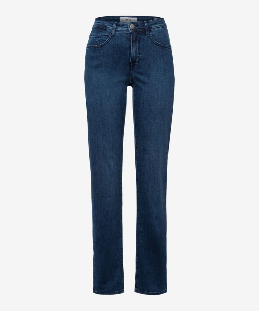 BRAX Dames Jeans Style CAROLA, Blauw, maat 48