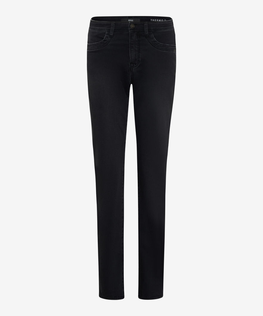 BRAX Dames Jeans Style CAROLA, Donkergrijs, maat 52K