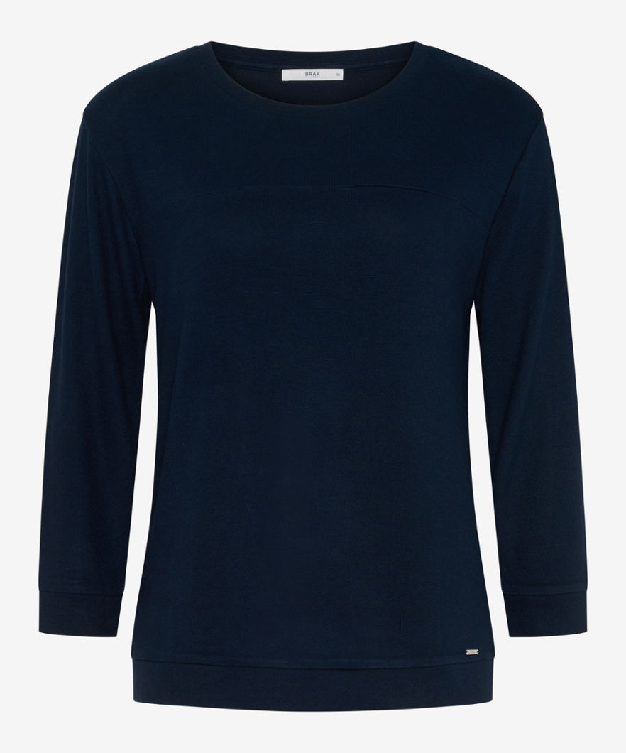 BRAX Dames Shirt Style CARA, Donkerblauw, maat 48