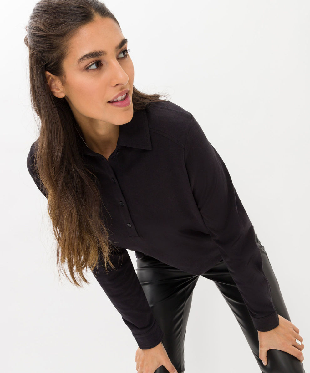 Polos Women Style BRAX! CLOE black at ➜ | Shirts