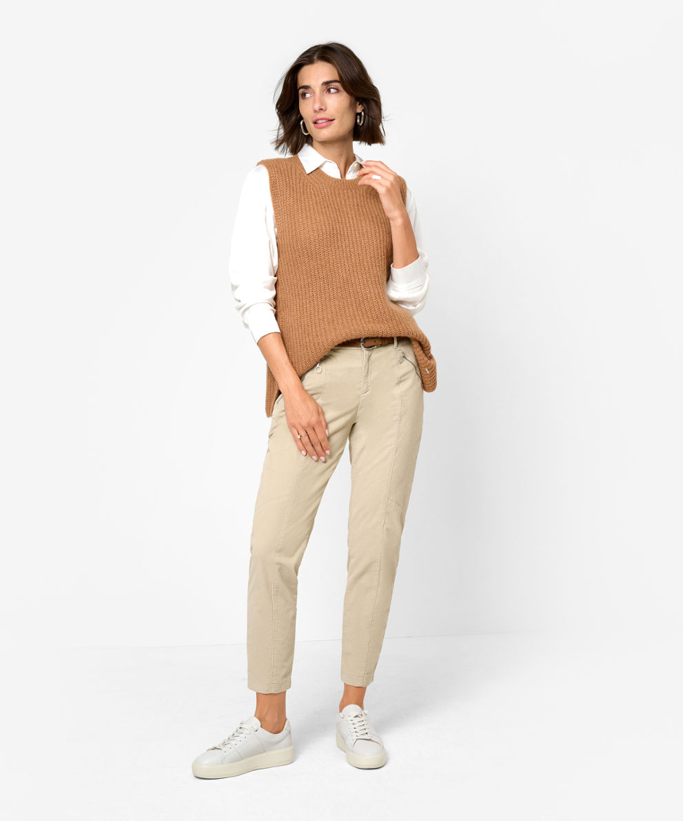 Women Pants Style MORRIS S ivory RELAXED